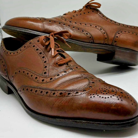 EDWARD GREEN for NORDSTROM Chestnut Oxford Dress Shoes 9 D 202 4406 ENGLAND